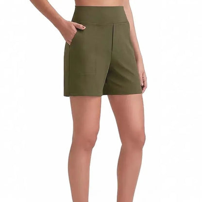 High Waist Breathable Athletic Running Shorts