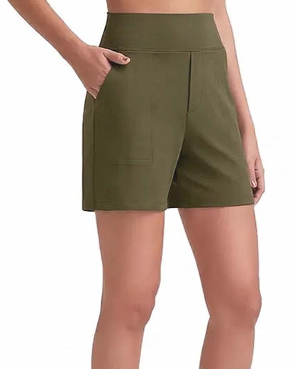 High Waist Breathable Athletic Running Shorts