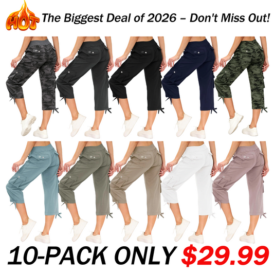 🔥90% OFF ONLY TODAY🔥Women's Quick-Dry Cargo Capris with Pockets