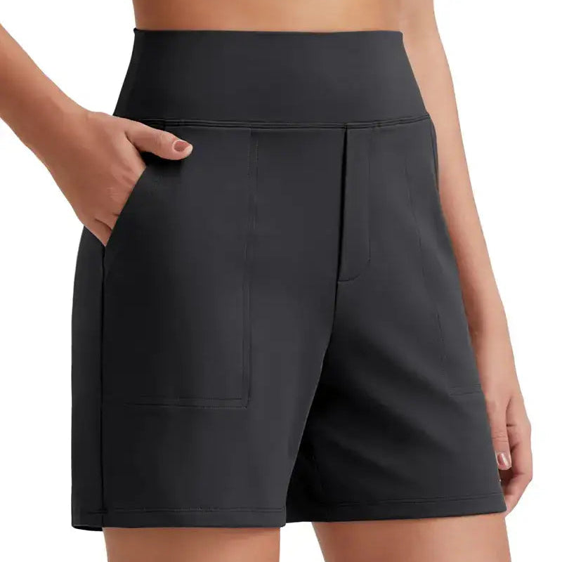High Waist Breathable Athletic Running Shorts