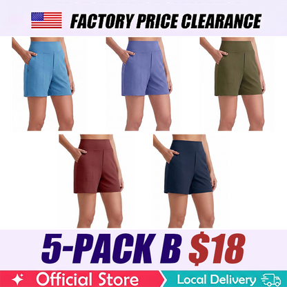 High Waist Breathable Athletic Running Shorts