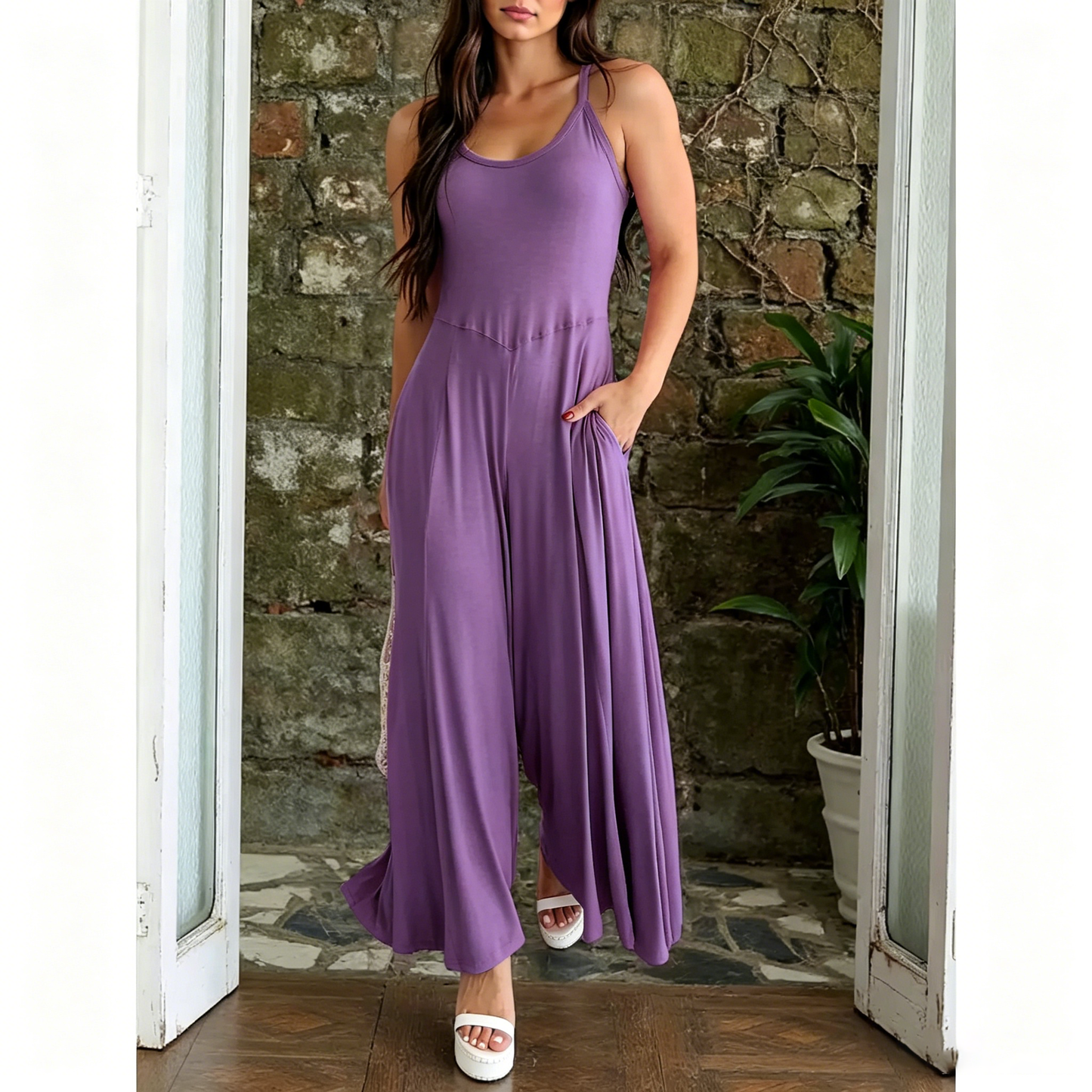 Women's Sleeveless Body Shaping Jumpsuit