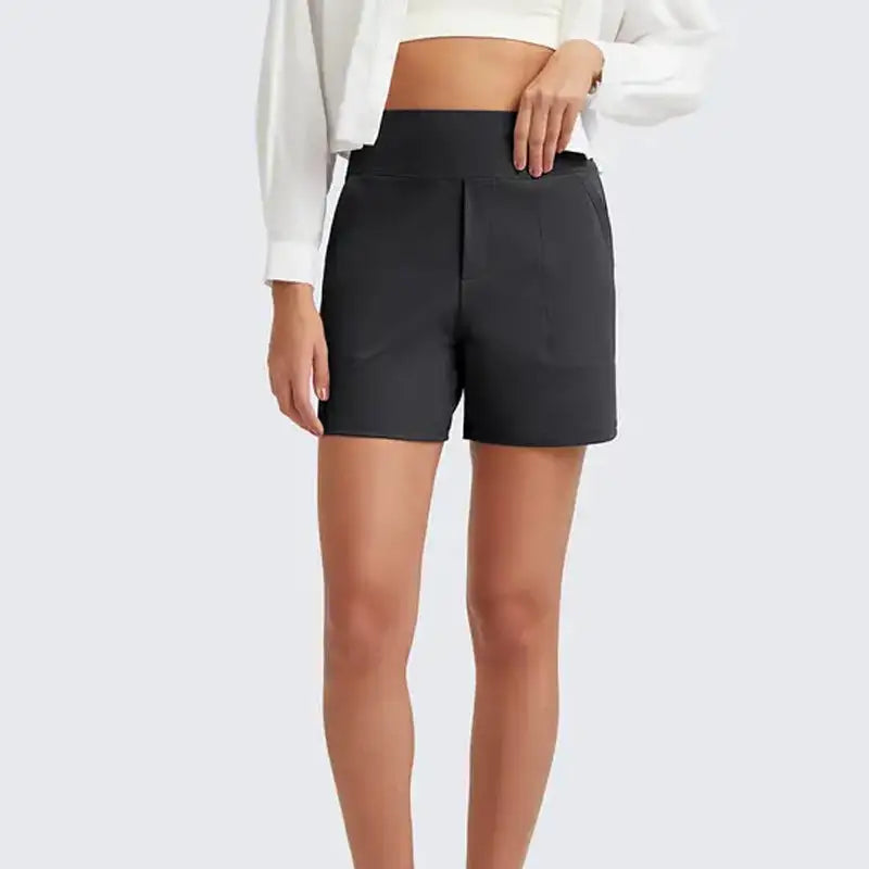 High Waist Breathable Athletic Running Shorts