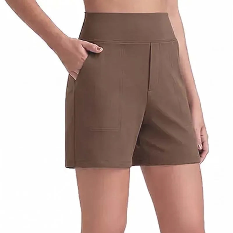 High Waist Breathable Athletic Running Shorts