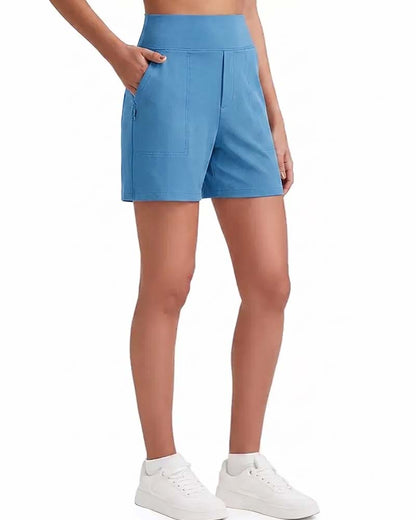 High Waist Breathable Athletic Running Shorts