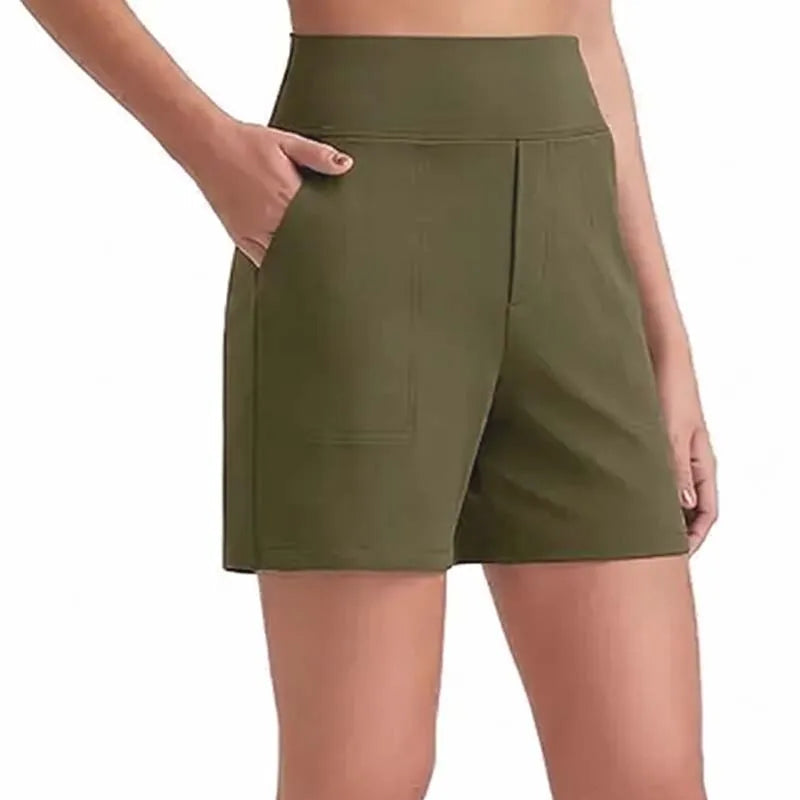 High Waist Breathable Athletic Running Shorts