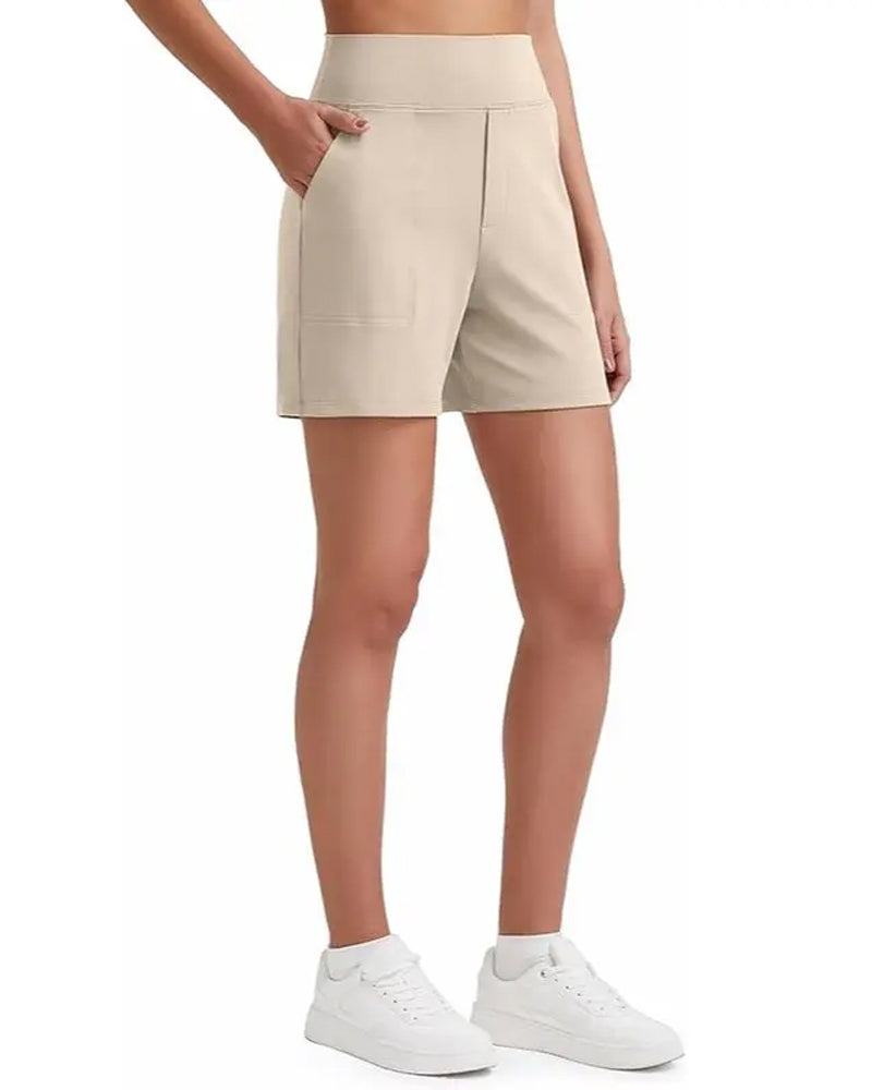 High Waist Breathable Athletic Running Shorts