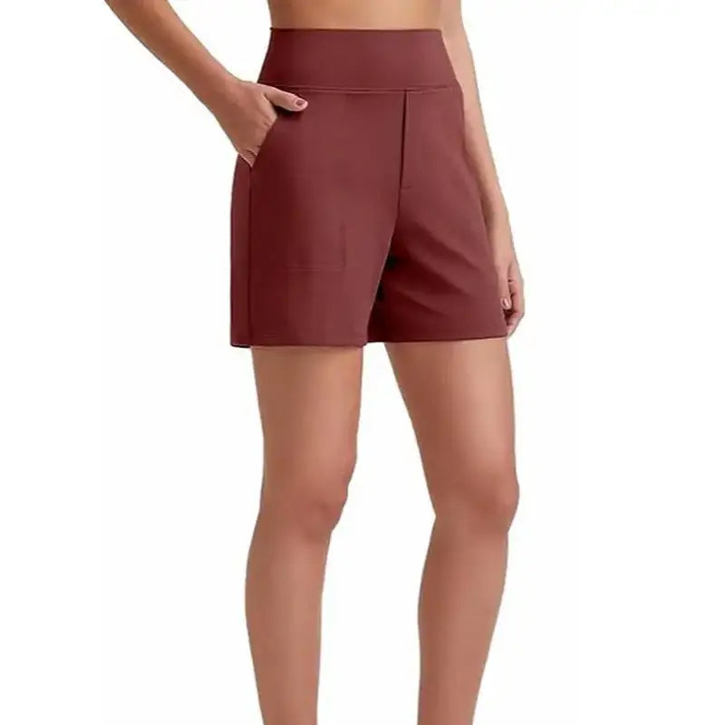 High Waist Breathable Athletic Running Shorts
