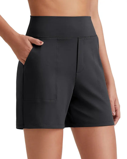 High Waist Breathable Athletic Running Shorts