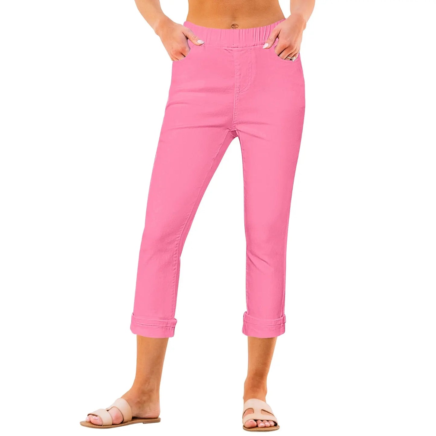 🔥90% OFF ONLY TODAY🔥Women's High-Waist Stretch Denim Capri Jeggings