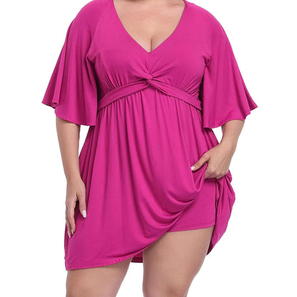 Women's Plus Size Romper Dress