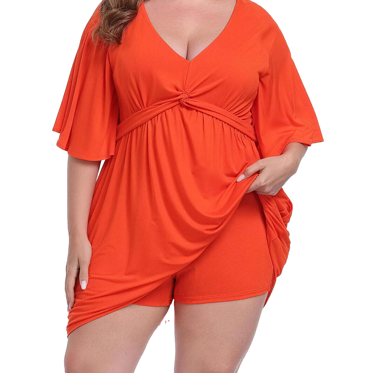 Women's Plus Size Romper Dress
