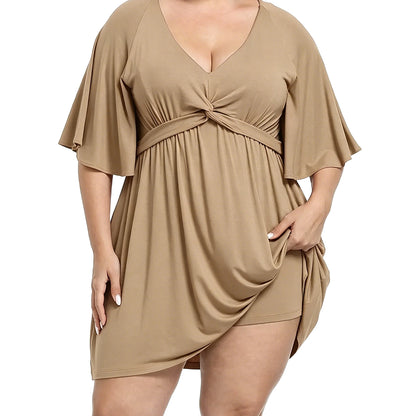 Women's Plus Size Romper Dress