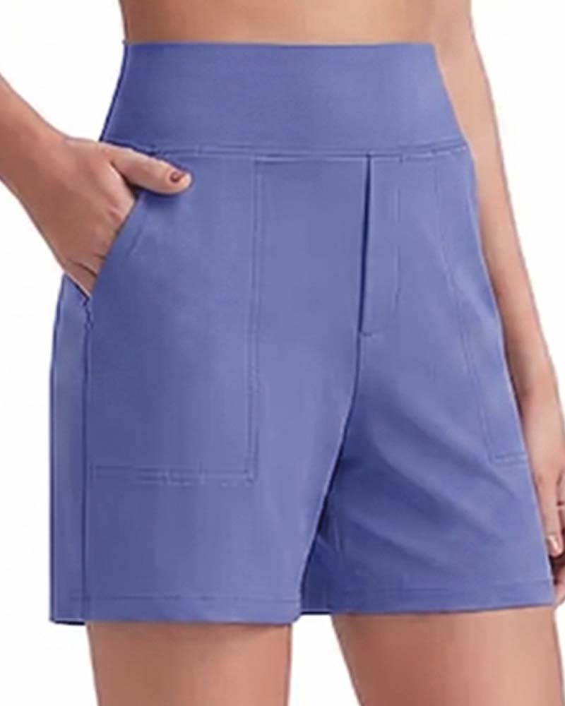 High Waist Breathable Athletic Running Shorts