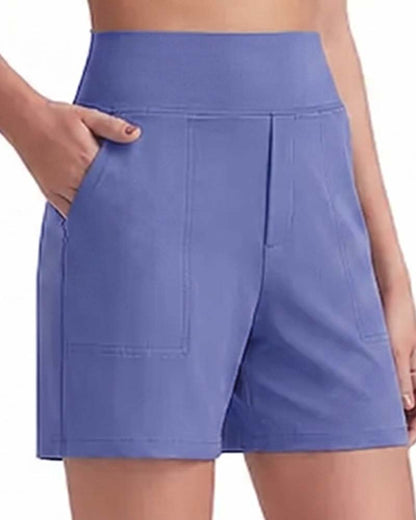 High Waist Breathable Athletic Running Shorts
