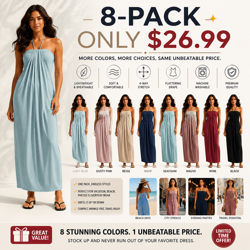 Halter Tie Back Maxi Dress with Pockets