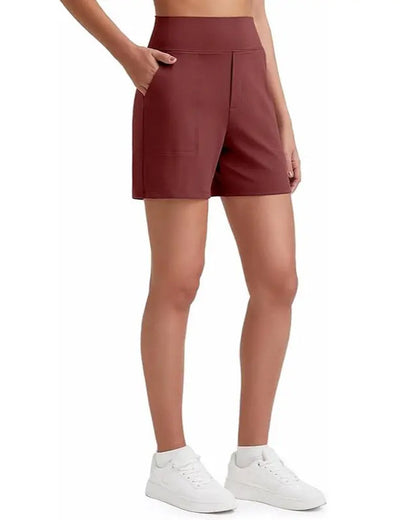High Waist Breathable Athletic Running Shorts