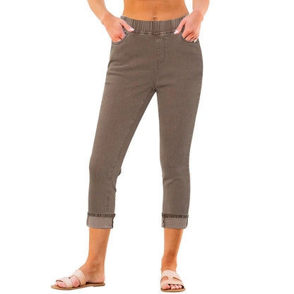 🔥90% OFF ONLY TODAY🔥Women's High-Waist Stretch Denim Capri Jeggings