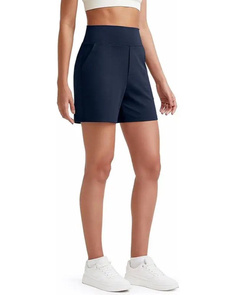 High Waist Breathable Athletic Running Shorts
