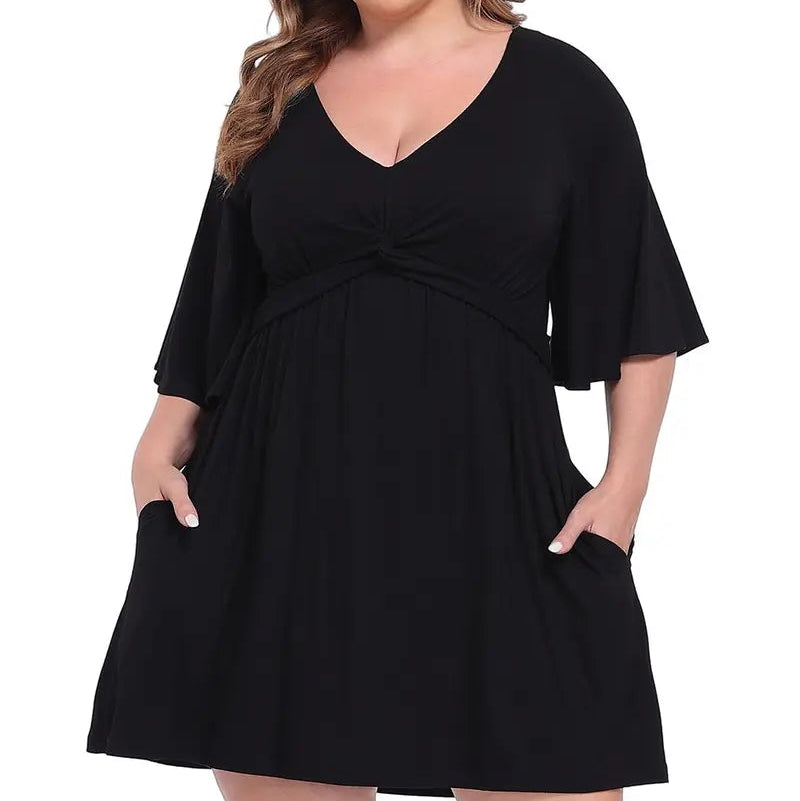Women's Plus Size Romper Dress