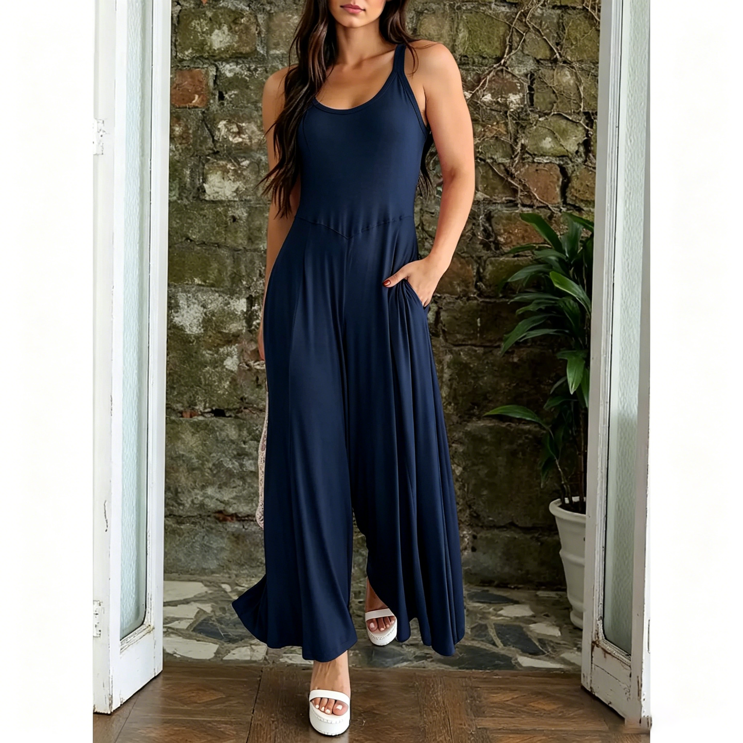 Women's Sleeveless Body Shaping Jumpsuit