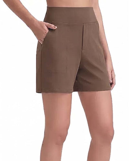 High Waist Breathable Athletic Running Shorts