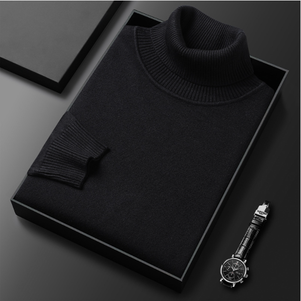 🔥Black Friday Mega Deal – 49% Off!🔥Men's Solid Color Premium Turtleneck Sweater👔