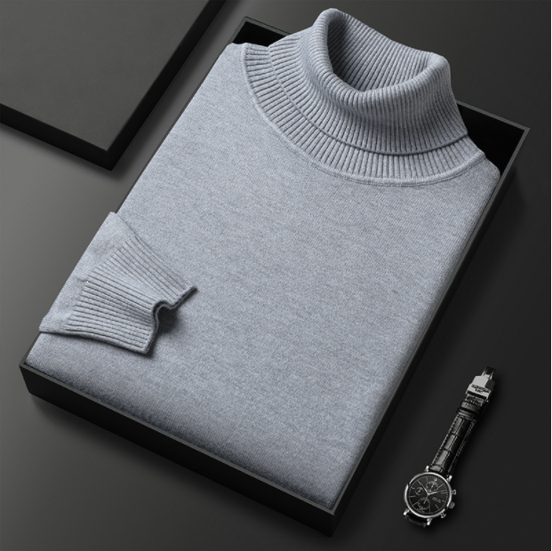 🔥Black Friday Mega Deal – 49% Off!🔥Men's Solid Color Premium Turtleneck Sweater👔